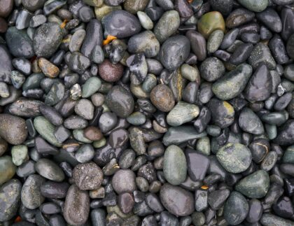 Knowing how to clean landscape rock helps homeowners get results like this freshly rinsed gravel.