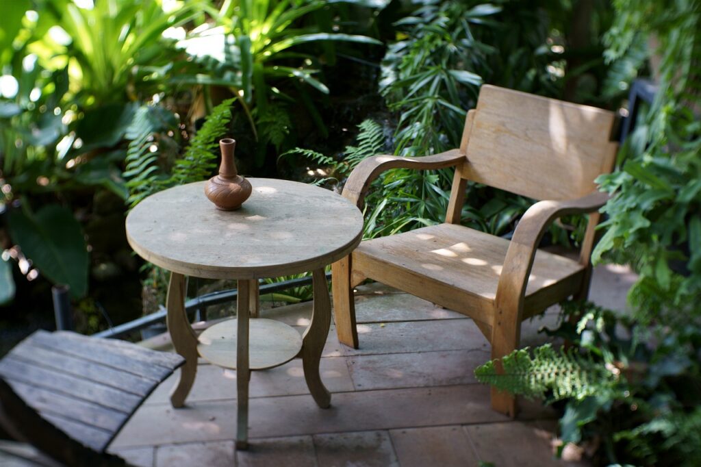 Changing up the design of your patio furniture has the benefit of immediate results.